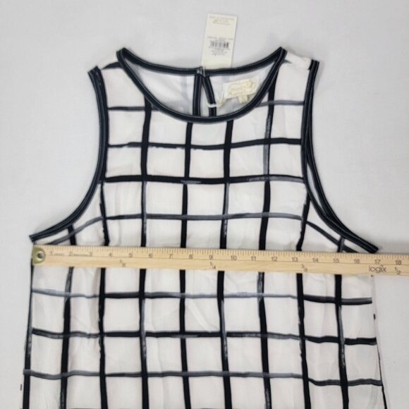 Mudpie Women's Black White Gray Dress Rosie Shift NEW NWT Sz S Small Sleeveless - Picture 5 of 6